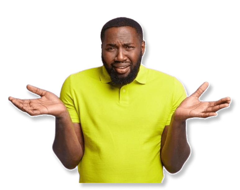 Confused man